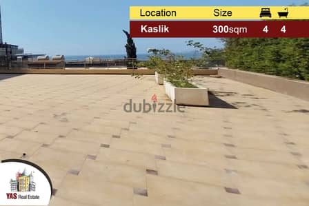 Kaslik 300m2 | 250m2 Terrace | Renovated | Luxurious | IV |