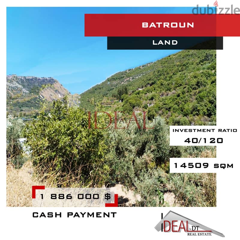 Land for sale in batroun 14509 SQM REF#CD10069 0