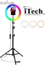 Ring Light with Stand and Phone Holder RGB