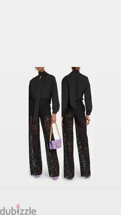 valentino copy pants black all lace s to xxL