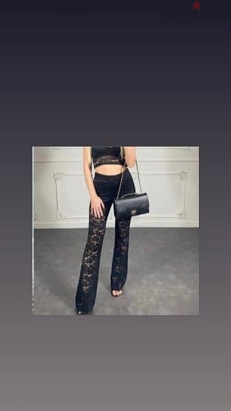 valentino copy pants black all lace s to xxL 16