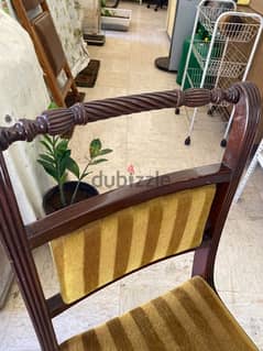 7 Regency style dining chairs - بحاجة لتنجيد 0