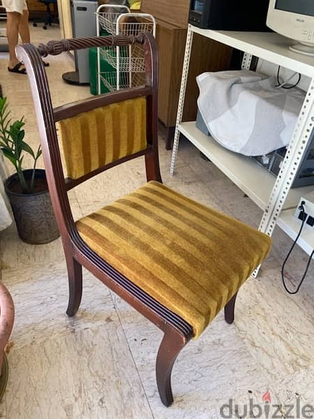 7 Regency style dining chairs - بحاجة لتنجيد 1