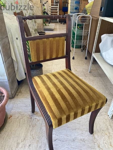 7 Regency style dining chairs - بحاجة لتنجيد 2