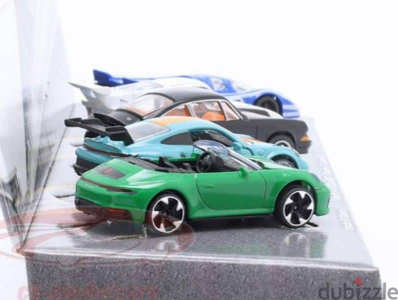 Porsche (5 car set) diecast car model 1;64. 3