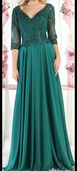 long green dress  فستان طويل 6