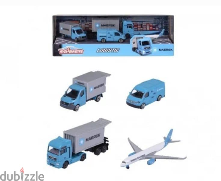 Maersk Logistics (4 items set) diecast car model 1;64. 6