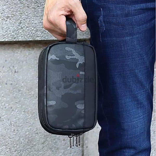 POSO, Travel, Water Resistant Shaving Bag With USB Charging Port 5