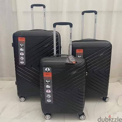 Iguana Polycarbonate set of 3 suitcase travel bag luggage