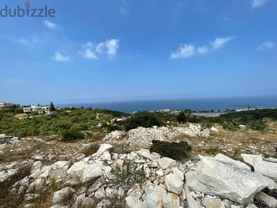 Land For Sale in Rachana with Sea Viewارض للبيع في بلدة النحاتين والفن