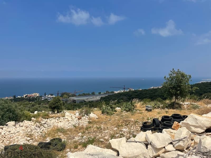 Land For Sale in Rachana with Sea Viewارض للبيع في بلدة النحاتين والفن 4