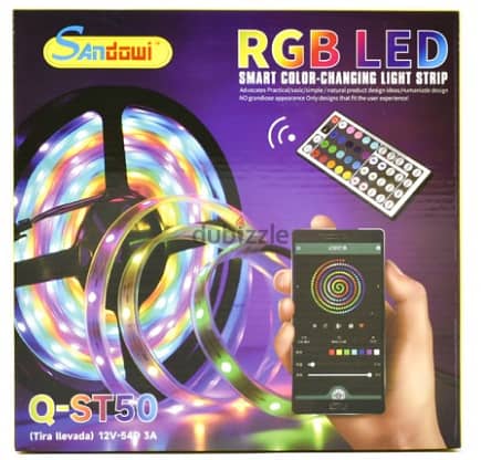 RGB LED strip with Sound Function, Bluetooth & Remote Control 1