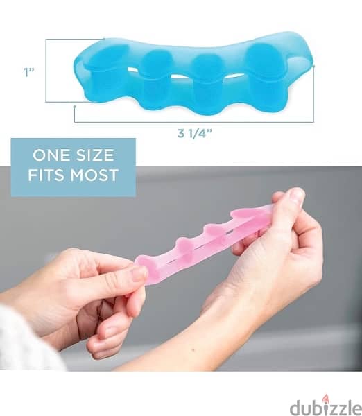 Toe Separators for Overlapping Toes and Restore Crooked Toes to Their 1