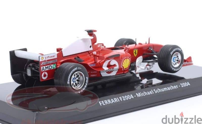 Michael Schumacher Ferrari F2004 (2004) diecast car model 1:24. 3