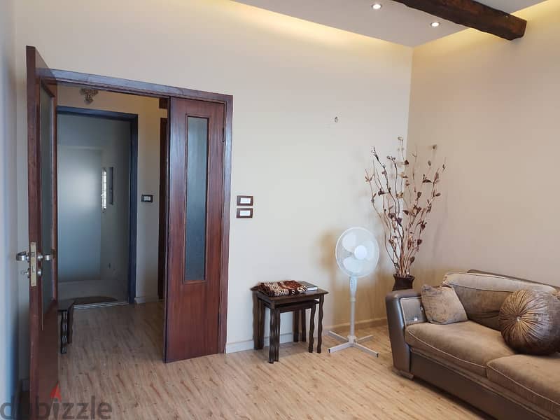 100m2 Furnished apartment + view for sale in kornet chehwan / Rabwe 4