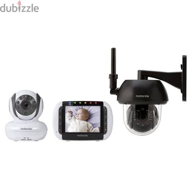 ip camera baby monitor with LCD screen 2 camera outdoor + indoor 0