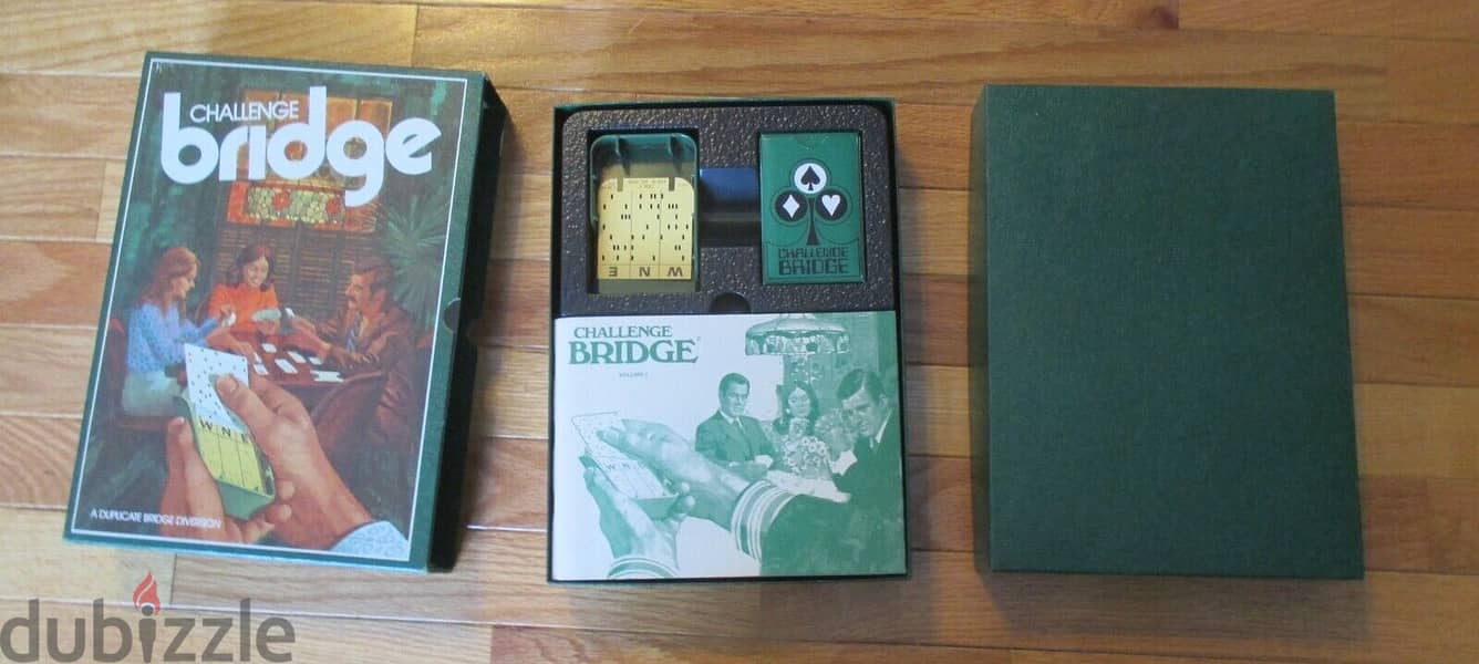 Challenge Bridge Bookshelf box set Game 3M 1972 as new 2