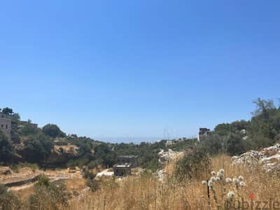 1002m2 land+open mountain view for sale in Hadtoun- أرض للبيع في حدتون