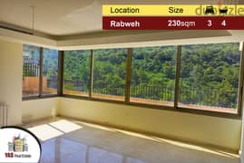 Rabweh 230m2 + 150m2 Garden | New Flat | Luxury | Quiet Street | View