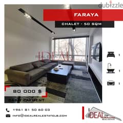 Fully furnished chalet for sale in faraya 50 SQM REF#nw56286 0