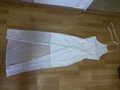 Bershka white summer dress