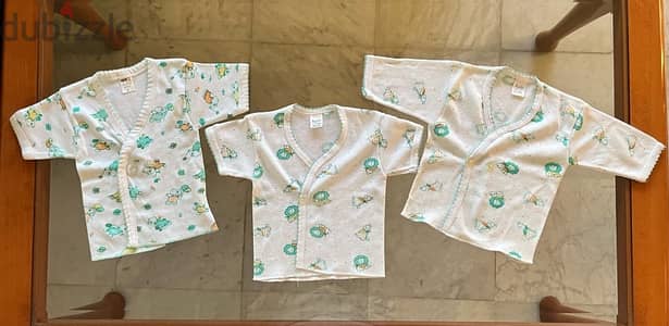 3 Undershirts with Cute Animal Design (Boys and Girls)