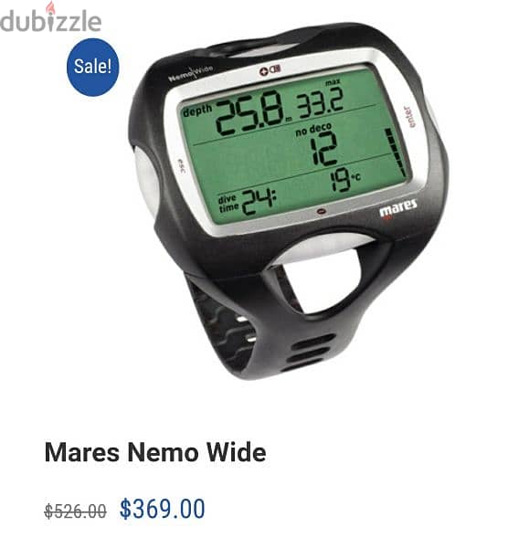 mares dive computer nemo wide new in box waranty 1 year 0