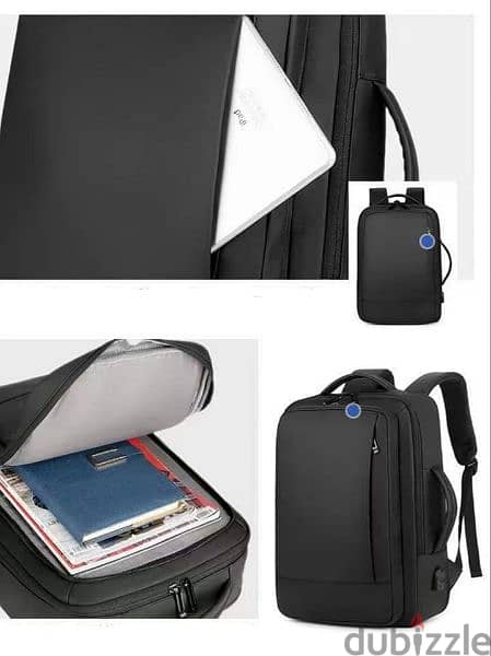 Travel backpack aopinyou with warranty water resistant with USB port 3