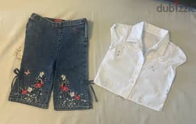 “Guess baby” Jeans with White Shirt