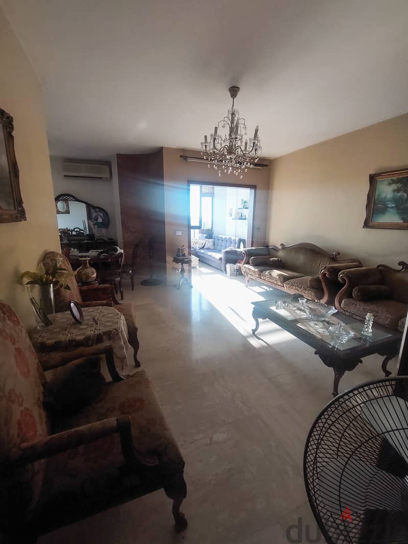 158 SQM Furnished Apartment in New Rawda, Metn with Sea View 2