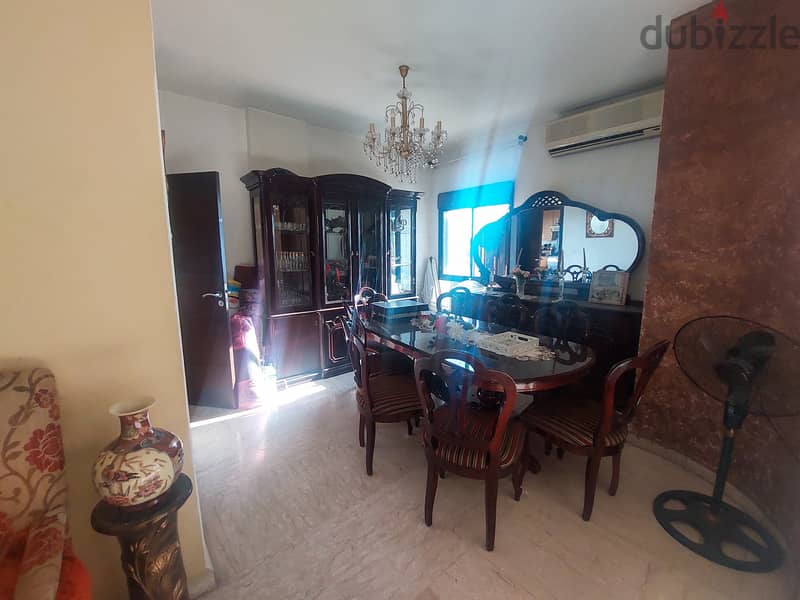 158 SQM Furnished Apartment in New Rawda, Metn with Sea View 4
