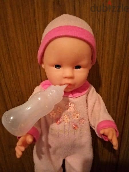 BABY BORN BIG Girl SIMBA As New Toy +Stethoscope +water bottle 44Cm=15 2
