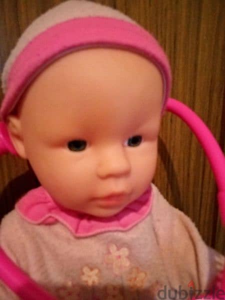 BABY BORN BIG Girl SIMBA As New Toy +Stethoscope +water bottle 44Cm=15 7