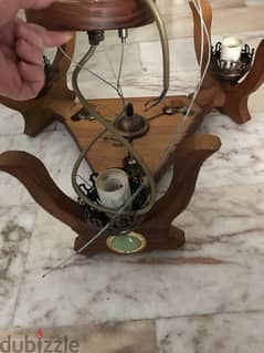 Vintage wooden chandelier 0