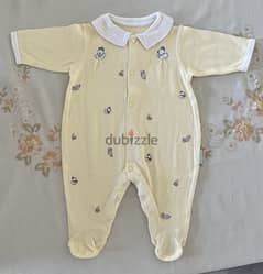 “Little. me” Yellow Cute Cotton Overall