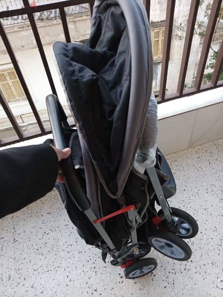 stroller twins grey and black 4