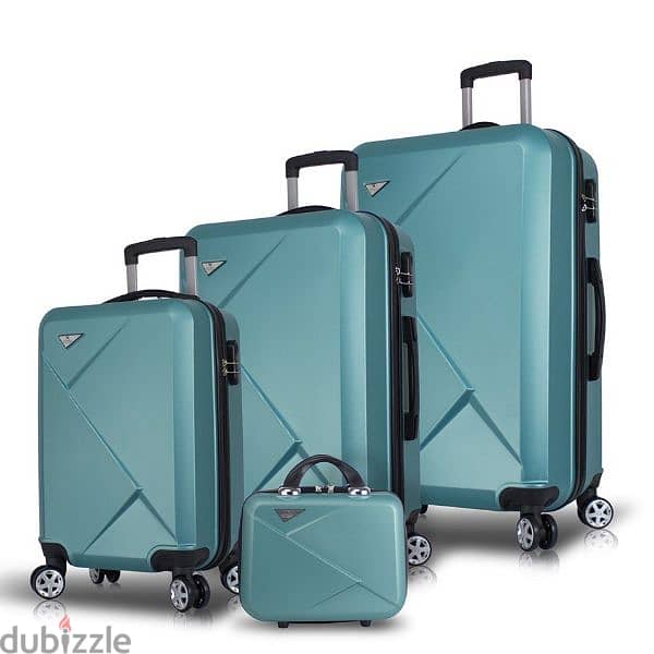 Polycarbonate superspace swiss set of 4 bags suitcase luggage 1