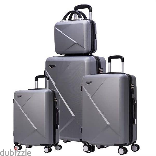 Polycarbonate superspace swiss set of 4 bags suitcase luggage 2