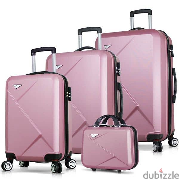 Polycarbonate superspace swiss set of 4 bags suitcase luggage 3