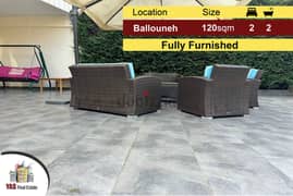 Ballouneh 120m2 + 125m2 Terrace | Fully Furnished | Prime Location |