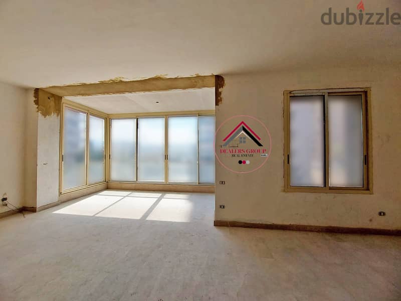 New Building ! Core and Shell Apartment for Sale in Jnah 1