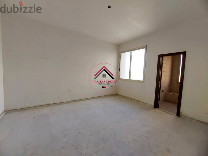 New Building ! Core and Shell Apartment for Sale in Jnah 6