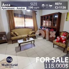 Apartment For Sale in Aoukar , CJ-1126, شقّة للبيع في عوكر 0