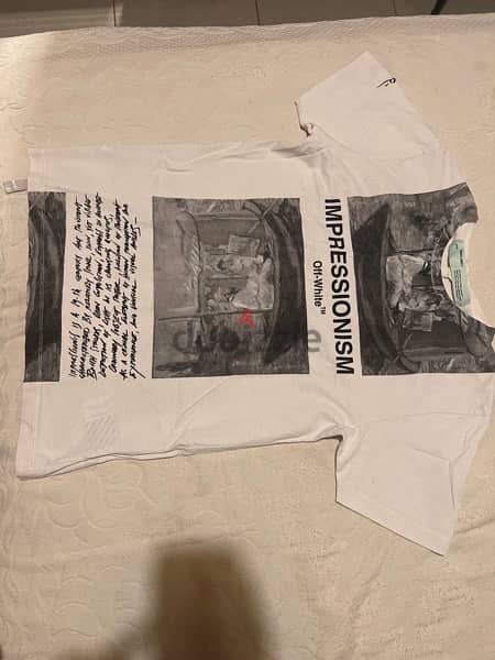 Offwhite authentic impressionism tshirt size M fits L 1