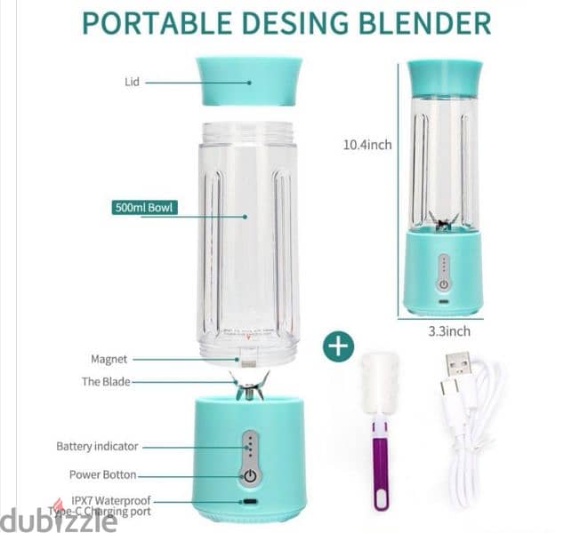 pro rechargeable portable blender juicer 1