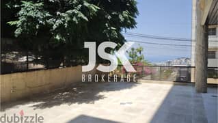 L12643-Spacious Apartment With Big Terrace for Sale In Bsalim