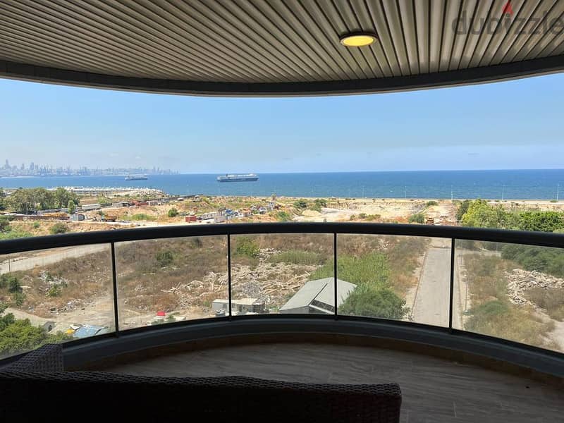L12646-Spacious Luxurious Modern Apartment With Sea View In Dbayeh 1