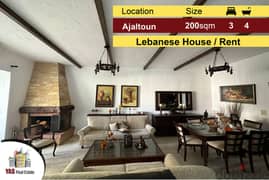 Ajaltoun 200m2 + 200m2 Gardens | Lebanese House | Rent | Mountain View 0