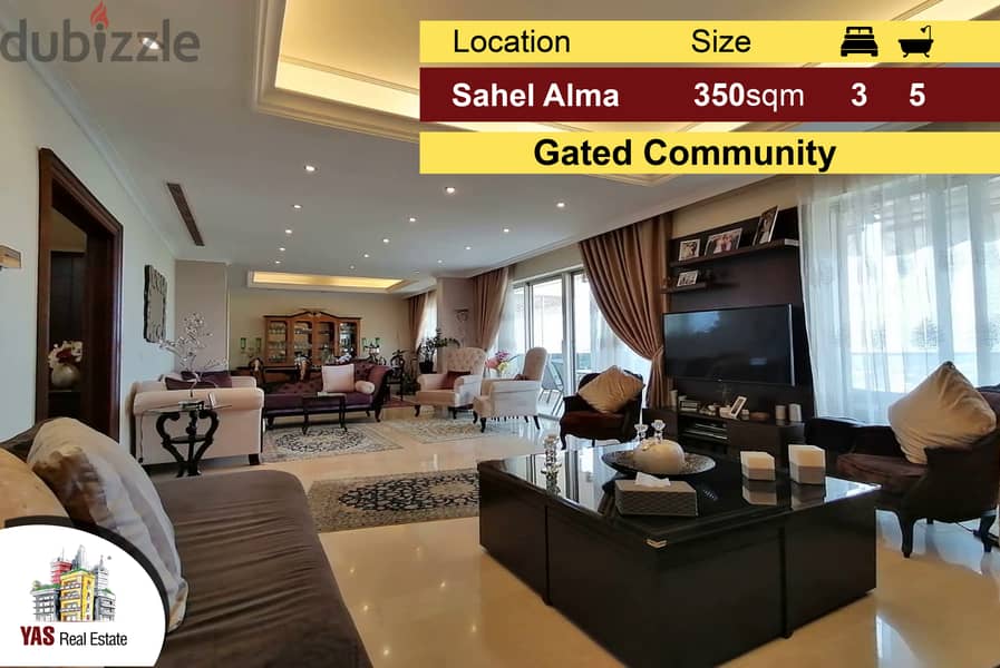 Sahel Alma 350m2 | Luxurious | Excellent Finishing | Pool | View | IV 0