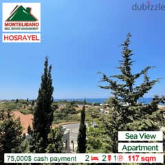 Open Sea View!!! Apartment for sale in Hosrayel!!